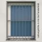 Preview: Fenstergitter aus Edelstahl Quadratrohr 30 x 30 mm / Höhe 1600 - 2300 mm / 4 Gurte